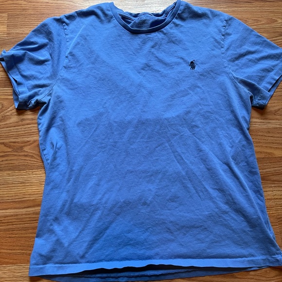 BLUE POLO SHORT SLEEVE SHIRT - Picture 2 of 2